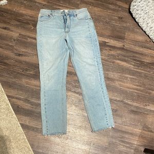The skinny high rise jeans